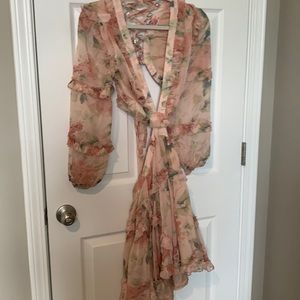 Floral cut out dress